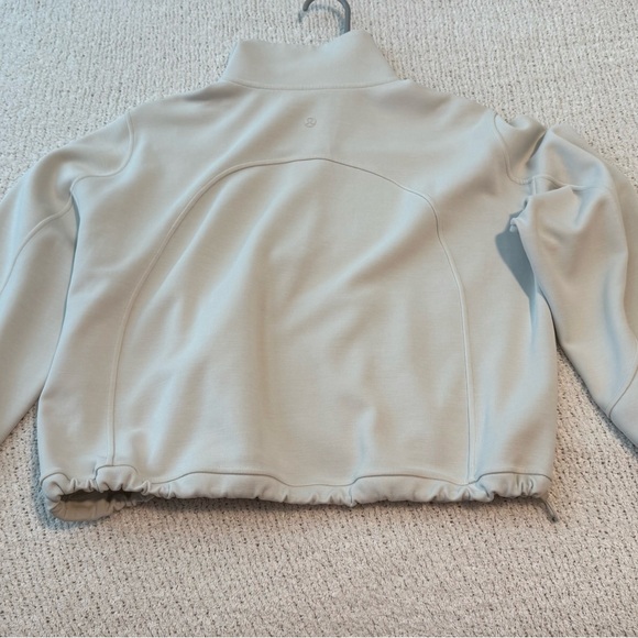 Lululemon Cream Scuba Half Zip Pullover - Picture 3 of 3